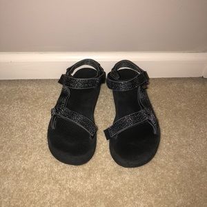 Black and Silver Tevas